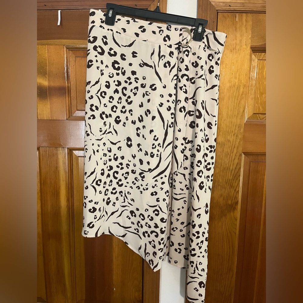 Animal Print midi skirt